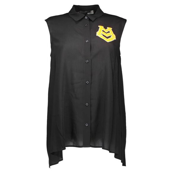 Love Moschino Black Viscose Women's Women's Shirt